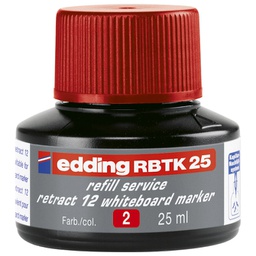 [000009973] Tinta za marker (za bijelu ploču) 25 ml Edding BTK25 crvena