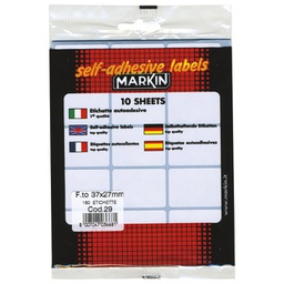 [000010006] Etikete slep  37x27 mm pk10L Markin 10029 blister