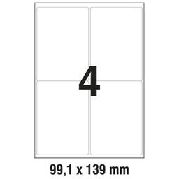 [000000712] Etikete LK  99,1x139 mm odljepljive polyester pk20L Zweckform L4774REV-20 bijele