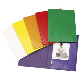 [000010429] Fascikl klapa s gumicom karton plastificirani A4 Fornax žuti
