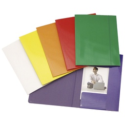 [000010434] Fascikl klapa s gumicom karton plastificirani A4 Fornax plavi