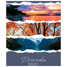 [000010475] Kalendar "Priroda 2025" 13 listova, spirala