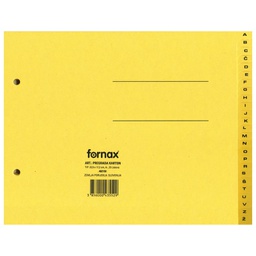 [000010615] Pregrada kartonska 22,5x17,2 cm A-Ž Fornax sortirano