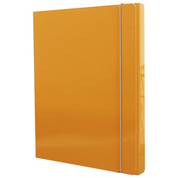 [000010700] Mapa s gumicom hrbat-30 mm A4 karton Fornax narančasta