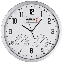 [900000117] Sat zidni s vlagomjerom i termometrom bijeli