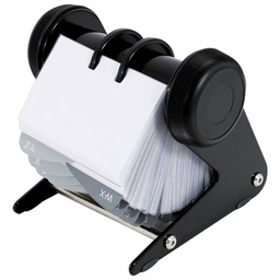 [000011032] Album za vizitke-rotacijski 200 džepova Donau 1394001PL-01 crni