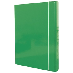 [000011438] Mapa s gumicom hrbat-30 mm A4 karton Fornax zelena