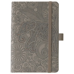 [000011776] Notes Ivory 13x21cm karo s gumicom Elephant N6-639 bež/smeđi!!