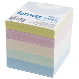 [000011864] Papir za kocku 9x9x9 cm Fornax pastelne boje