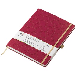 [000012155] Notes Appeel 13x21cm crte s gumicom umjetna koža Royal M39YL-745 bordo (Pink Lady)!!