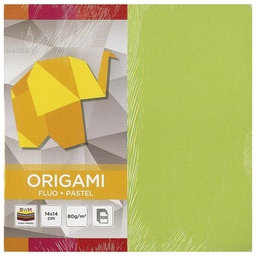 [000012881] Papir Origami 14x14 cm 80g pk100 fluo+pastel Interdruk