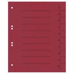 [000013028] Pregrada kartonska A4 250g pk100 Fornax crvena!!