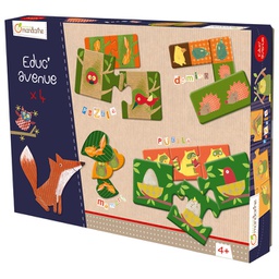 [000013054] Igračka set od 4 edukativne igre(šuma) Avenue Mandarine Clairefontaine 42812O!!