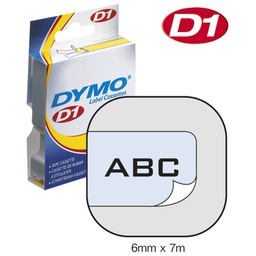 [000013490] Vrpca D1  6mmx7m Dymo 43610 crno-prozirna