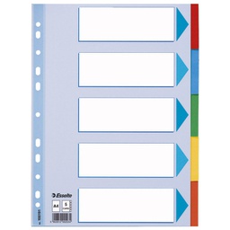 [000013498] Pregrada kartonska A4 kolor  5listova Esselte 100191