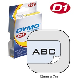 [000013499] Vrpca D1 12 mmx7m Dymo 45010 crno-prozirna