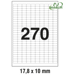 [000013587] Etikete ILK  17,8x10 mm odljepljive pk25L Zweckform L4730REV-25