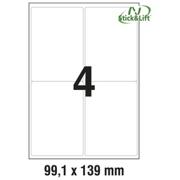 [000013589] Etikete ILK  99,1x139 mm odljepljive pk25L Zweckform L4733REV-25