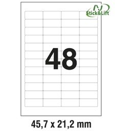 [000013591] Etikete ILK  45,7x21,2 mm odljepljive pk25L Zweckform L4736REV-25