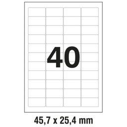 [000013605] Etikete LK  45,7x25,4 mm polyester pk25L Zweckform L4770-25 prozirne