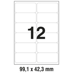 [000013606] Etikete LK  99,1x42,3 mm polyester pk25L Zweckform 4772-25 prozirne