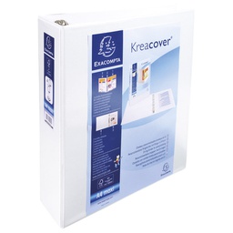 [000013917] Mapa uložna 4D ringa-fi60 mm/hrbat-86 mm A4 Exacompta 51845E bijela