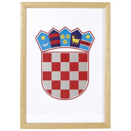[000000883] Grb RH 35x50 cm uokvir drvo Art