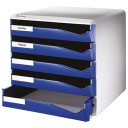 [000013944] Kutija s  5 ladica Post set Leitz 52800035 plava