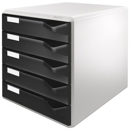 [000013946] Kutija s  5 ladica Post set Leitz 52800095 crna