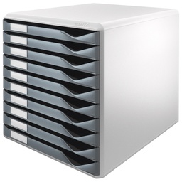 [000013950] Kutija s 10 ladica Form set Leitz 52810089 siva