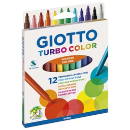[000014049] Flomaster školski  12boja Giotto Turbo Color Fila 0714 blister