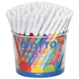 [000014052] Flomaster školski  96boja (12bojax8kom) u pp posudi Giotto Turbo Color Fila 5215 sortirano