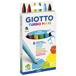 [000014053] Flomaster školski   6boja Giotto Maxi Fila 453000