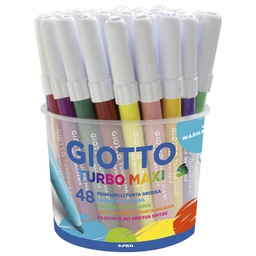 [000014056] Flomaster školski  48boja (12bojax4kom) u pp posudi Giotto Maxi Fila 5214