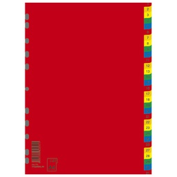 [000014246] Pregrada plastična A4 brojevi 1-31 kolor Donau 7736095PL-99