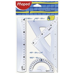 [000014304] Geometrijski set 1/4 srednji Cristal Maped 242820 blister!!