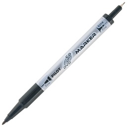 [000014324] Marker za CD/DVD permanentni obostrani 0,4-0,7 mm Twin Marker Pilot SCA-TMCD-B crni