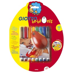 [000014330] Flomaster školski   8boja Giotto be-be Egg Fila 464100 blister!!