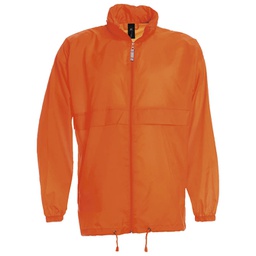 [900000599] Vjetrovka s kapuljačom zip unisex B&C Sirocco narančasta S