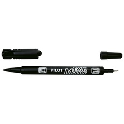 [000014766] Marker permanentni obostrani Twin Marker Begreen Pilot SCA-TM-B-BG crni