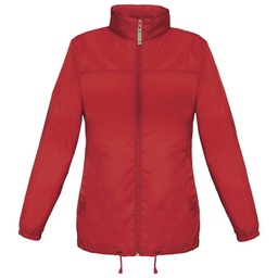 [000014792] Vjetrovka s kapuljačom zip ženska B&C Sirocco crvena M!!