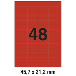 [000014826] Etikete ILK  45,7x21,2 mm pk20L Zweckform L6038-20 crvene