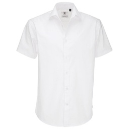 [900001026] Košulja muška kratki rukavi B&C Black Tie 135g bijela M!!