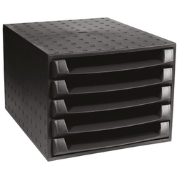 [000014890] Kutija s  5 ladica Exacompta 221014D crna
