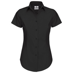 [900001069] Košulja ženska kratki rukavi B&C Black Tie 135g crna S!!