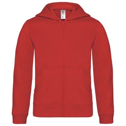 [900001102] Majica dugi rukavi B&C Hooded Full Zip/Kids 280g crvena 9/11!!