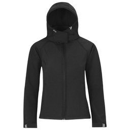 [900001133] Jakna zip ženska B&C Hooded Softshell crna S!!