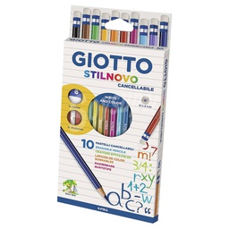 [000015186] Boje drvene  10boja s gumicom+šiljilo+gumica Giotto Fila 2568 blister!!