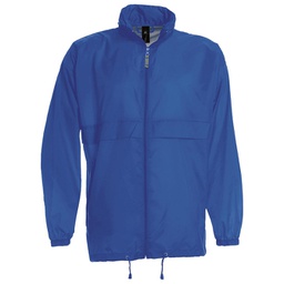 [900001492] Vjetrovka s kapuljačom zip unisex B&C Sirocco zagrebačko plava S