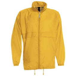 [900001502] Vjetrovka s kapuljačom zip unisex B&C Sirocco zlatna žuta L